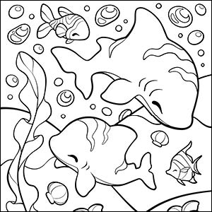 chibi and cartoon-style coloring books