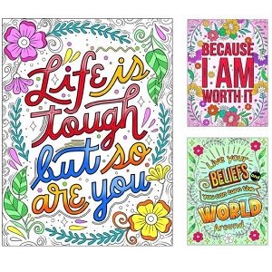 adult coloring books with inspirational quotes