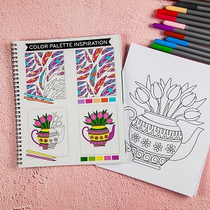 simple coloring and fun books